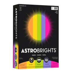 Astrobrights Color Multi-Use Printer & Copy Paper, 1 Ream, Happy Color Assortment, Letter (8.5