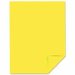 Astrobrights Color Multi-Use Printer & Copy Paper, 1 Ream, Lift-Off Lemon, Letter (8.5