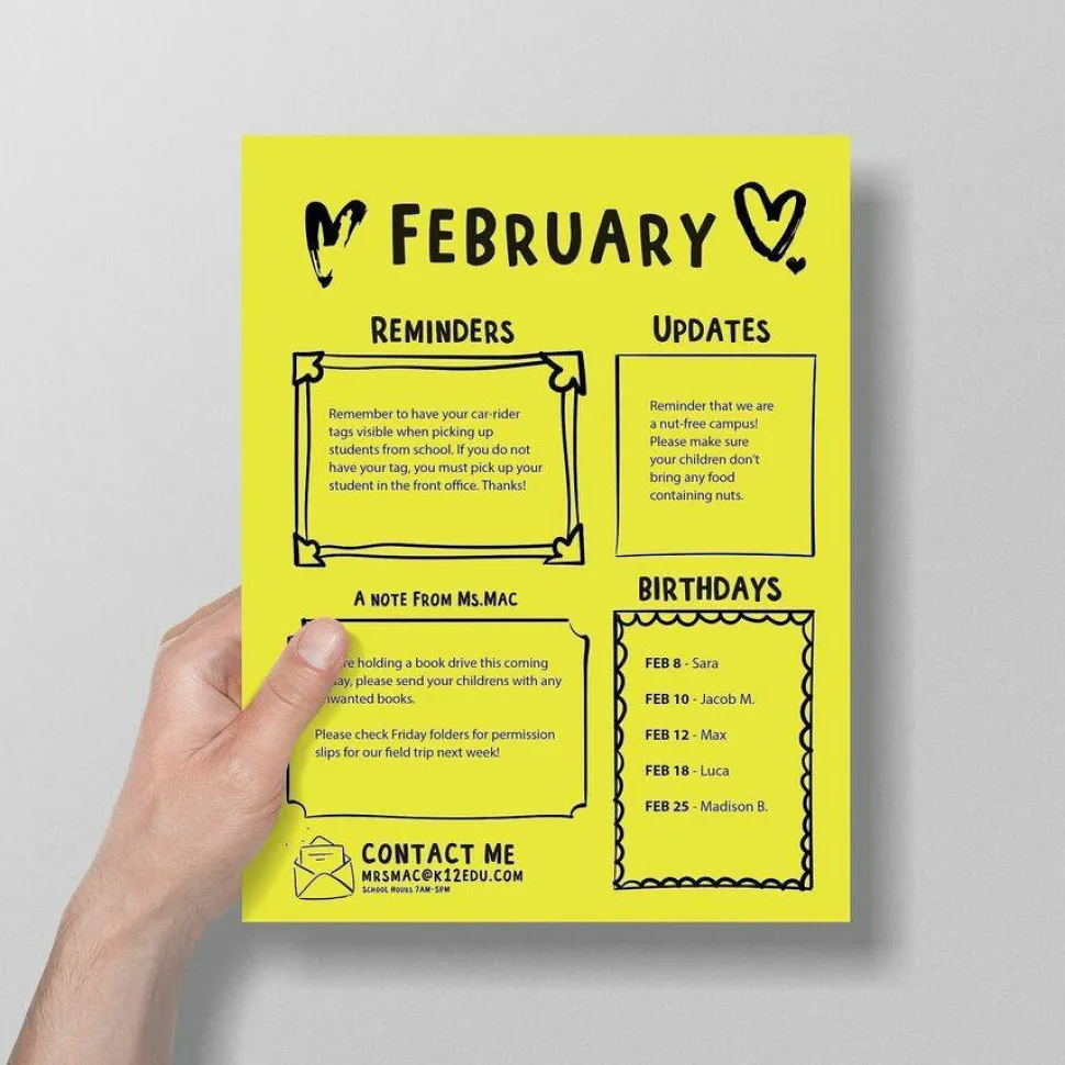 Astrobrights Color Multi-Use Printer & Copy Paper, 1 Ream, Lift-Off Lemon, Letter (8.5" x 11"), 500 Sheets Per Ream, 24 Lb, 94 Brightness