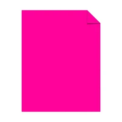 Astrobrights Color Multi-Use Printer & Copy Paper, 1 Ream, Fireball Fuchsia, Letter (8.5" x 11"), 500 Sheets Per Ream, 24 Lb, 94 Brightness