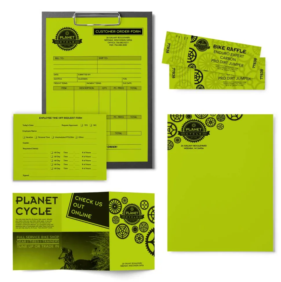 Astrobrights Color Multi-Use Printer & Copy Paper, 1 Ream, Terra Green, Letter (8.5" x 11"), 500 Sheets Per Ream, 24 Lb, 94 Brightness