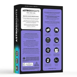 Astrobrights Color Multi-Use Printer & Copy Paper, 1 Ream, Cool Assortment, Letter (8.5" x 11"), 500 Sheets Per Ream, 24 Lb, 94 Brightness