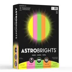 Astrobrights Color Multi-Use Printer & Copy Paper, 1 Ream, Neon Assortment, Letter (8.5