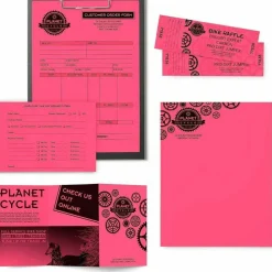 Astrobrights Color Multi-Use Printer & Copy Paper, Plasma Pink, Letter (8.5" x 11"), 500 Sheets Per Ream, 24 Lb, 94 Brightness
