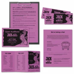 Astrobrights Color Multi-Use Printer & Copy Paper, 1 Ream, Outrageous Orchid, Letter (8.5