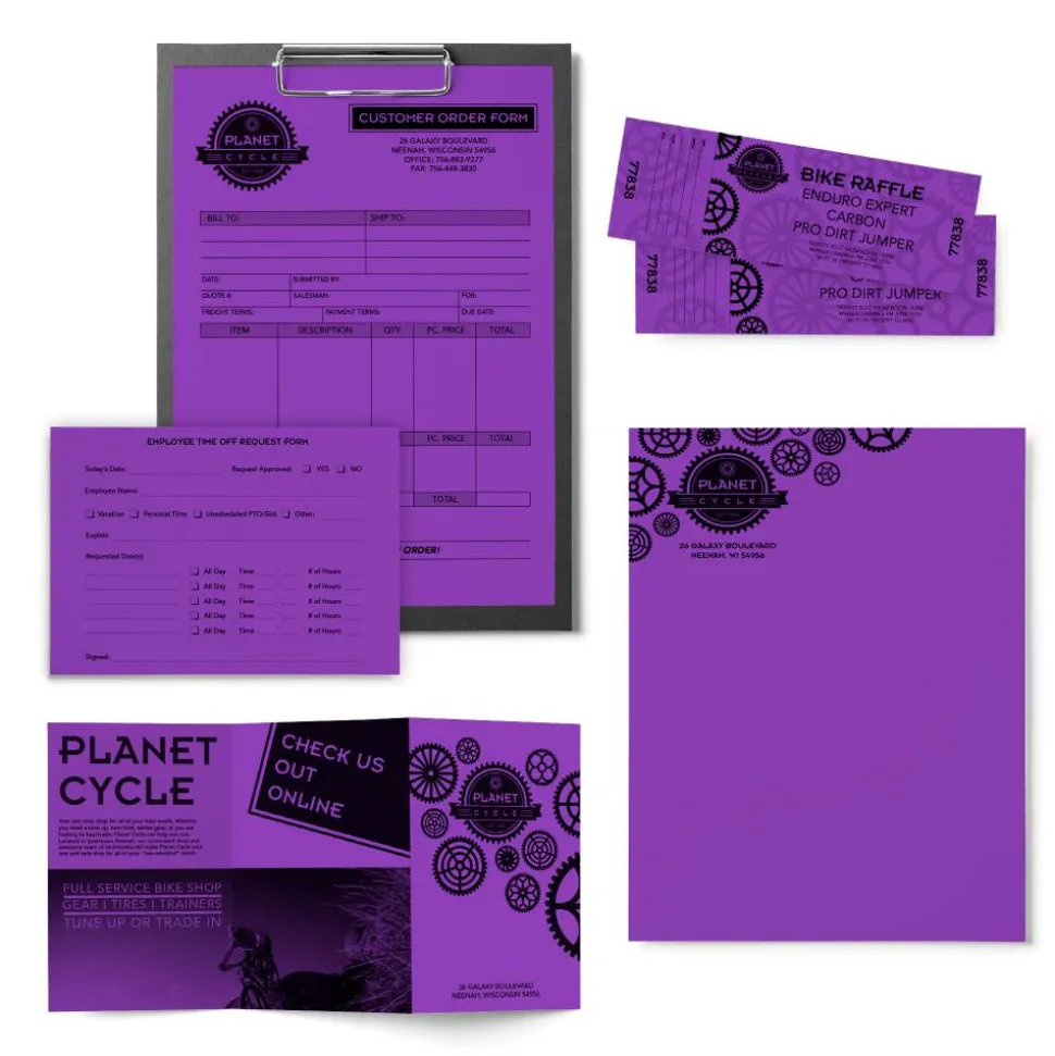 Astrobrights Color Multi-Use Printer & Copy Paper, 1 Ream, Gravity Grape, Letter (8.5" x 11"), 500 Sheets Per Ream, 24 Lb, 94 Brightness