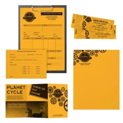 Astrobrights Color Paper, 24 lb Bond Weight, 8.5 x 11, Galaxy Gold, 500 Sheets/Ream