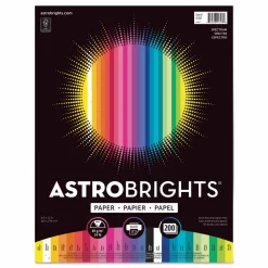 Astrobrights Color Paper - "Spectrum" Assortment, 24 lb Bond Weight, 8.5 x 11, 25 Assorted Spectrum Colors, 200/Pack