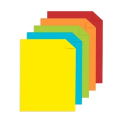Astrobrights Mixed Carton Colored Cardstock, Assorted Colors, Letter (8-1/2" x 11"), 65 Lb, 250 Sheets Per Ream, Case Of 5 Reams