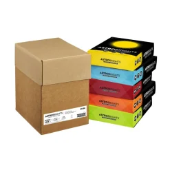 Astrobrights Mixed Carton Colored Cardstock, Assorted Colors, Letter (8-1/2" x 11"), 65 Lb, 250 Sheets Per Ream, Case Of 5 Reams