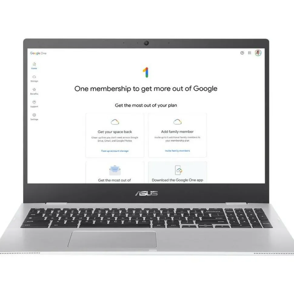Asus Chromebook CX1500 CX1500CKA-SS48F 15.6" Chromebook - Full HD - Intel Celeron N4500 - 4 GB - 128 GB SSD - Mineral Gray