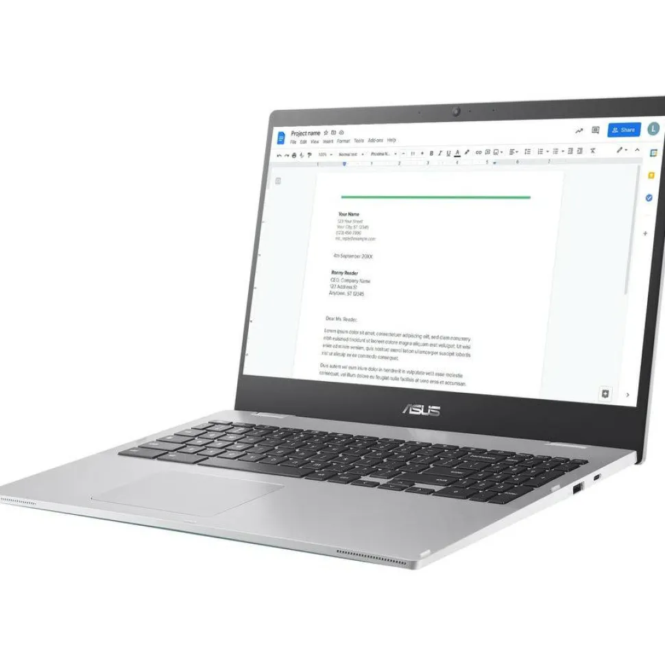 Asus Chromebook CX1500 CX1500CKA-SS48F 15.6" Chromebook - Full HD - Intel Celeron N4500 - 4 GB - 128 GB SSD - Mineral Gray
