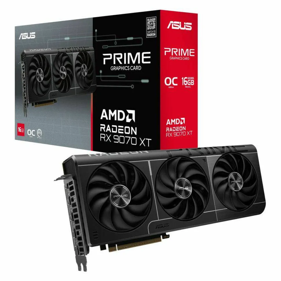 Asus AMD Radeon RX 9070 XT Graphic Card - 16 GB GDDR6