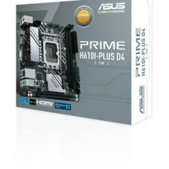 Asus Prime PRIME H610I-PLUS D4-CSM Desktop Motherboard - Intel H610 Chipset - Socket LGA-1700 - Mini ITX
