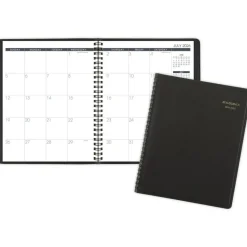 AT-A-GLANCE Academic 2026-2027 18-Month Monthly Planner, Black, Medium, 7" x 8 3/4", 2026 to 2027 Calendar