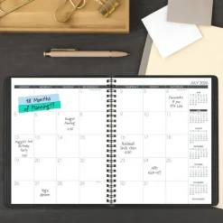 AT-A-GLANCE Academic 2026-2027 18-Month Monthly Planner, Black, Medium, 7