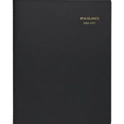 AT-A-GLANCE Academic 2026-2027 Weekly Appointment Book Planner, Black, Large, 8 1/4
