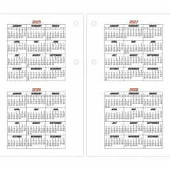AT-A-GLANCE Burkhart's Day Counter Desk Calendar Refill, 4.5 x 7.38, White Sheets, 12-Month (Jan to Dec): 2027, 2027 Calendar
