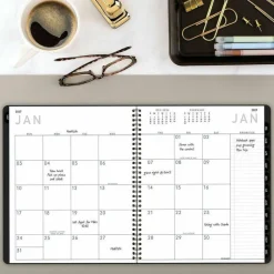 AT-A-GLANCE Contemporary Lite Monthly Planner, 11 x 9, Black Cover, 12-Month (Jan to Dec): 2027, 2027 Calendar