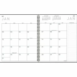 AT-A-GLANCE Contemporary Lite Monthly Planner, 11 x 9, Black Cover, 12-Month (Jan to Dec): 2027, 2027 Calendar