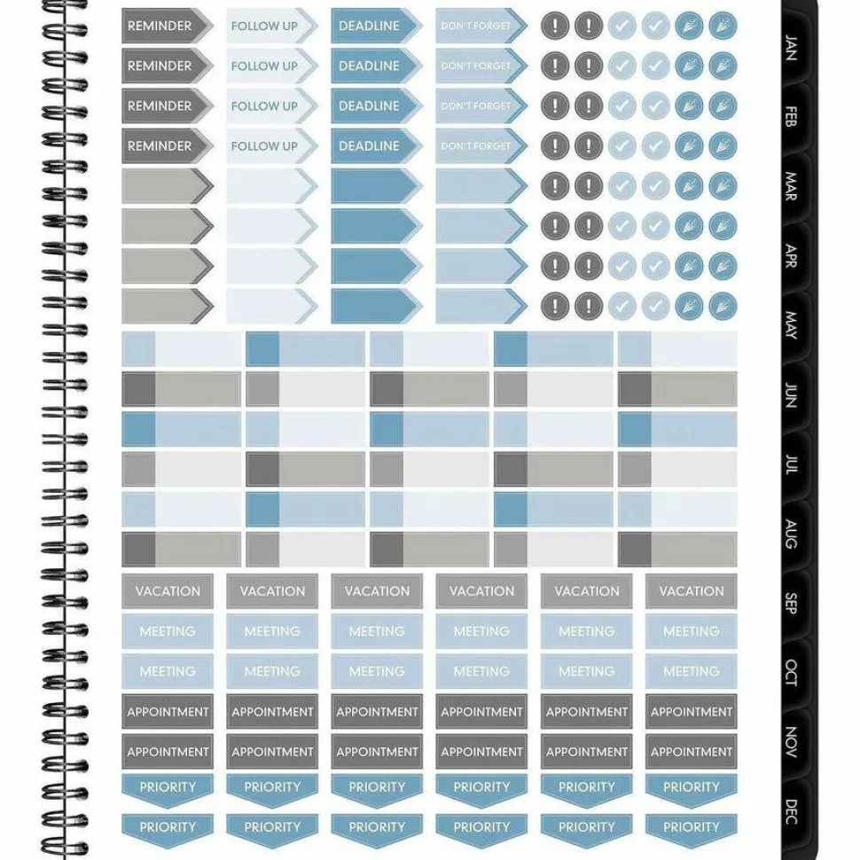 AT-A-GLANCE Contemporary Lite Monthly Planner, 11 x 9, Black Cover, 12-Month (Jan to Dec): 2027, 2027 Calendar