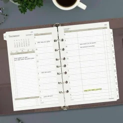 At-A-Glance Daily Monthly Planner Two Page Per Day Refill, Loose-Leaf, Desk Size, 2027 Calendar