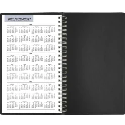 AT-A-GLANCE DayMinder Block Format Weekly Appointment Book, 8.5 x 5.5, Black Cover, 12-Month (Jan to Dec): 2027, 2027 Calendar