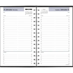 AT-A-GLANCE DayMinder 2027 Daily Appointment Book Planner, Black, Small, 5