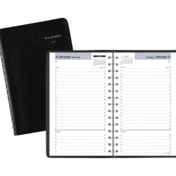 AT-A-GLANCE DayMinder 2027 Daily Appointment Book Planner, Black, Small, 5