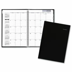 AT-A-GLANCE DayMinder Hard-Cover Monthly Planner, Ruled Blocks, 11.75 x 8, Black Cover, 14-Month: Dec 2026 to Jan 2028, 2027 Calendar