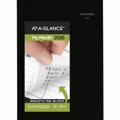 AT-A-GLANCE DayMinder Hard-Cover Monthly Planner, Ruled Blocks, 11.75 x 8, Black Cover, 14-Month: Dec 2026 to Jan 2028, 2027 Calendar