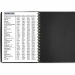 AT-A-GLANCE DayMinder Weekly Appointment Book, Vertical-Column Format, 11 x 8, Black Cover, 12-Month (Jan to Dec): 2027, 2027 Calendar