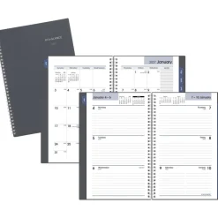 AT-A-GLANCE DayMinder 2027 Weekly Monthly Planner, Gray, Small, 5" x 8"