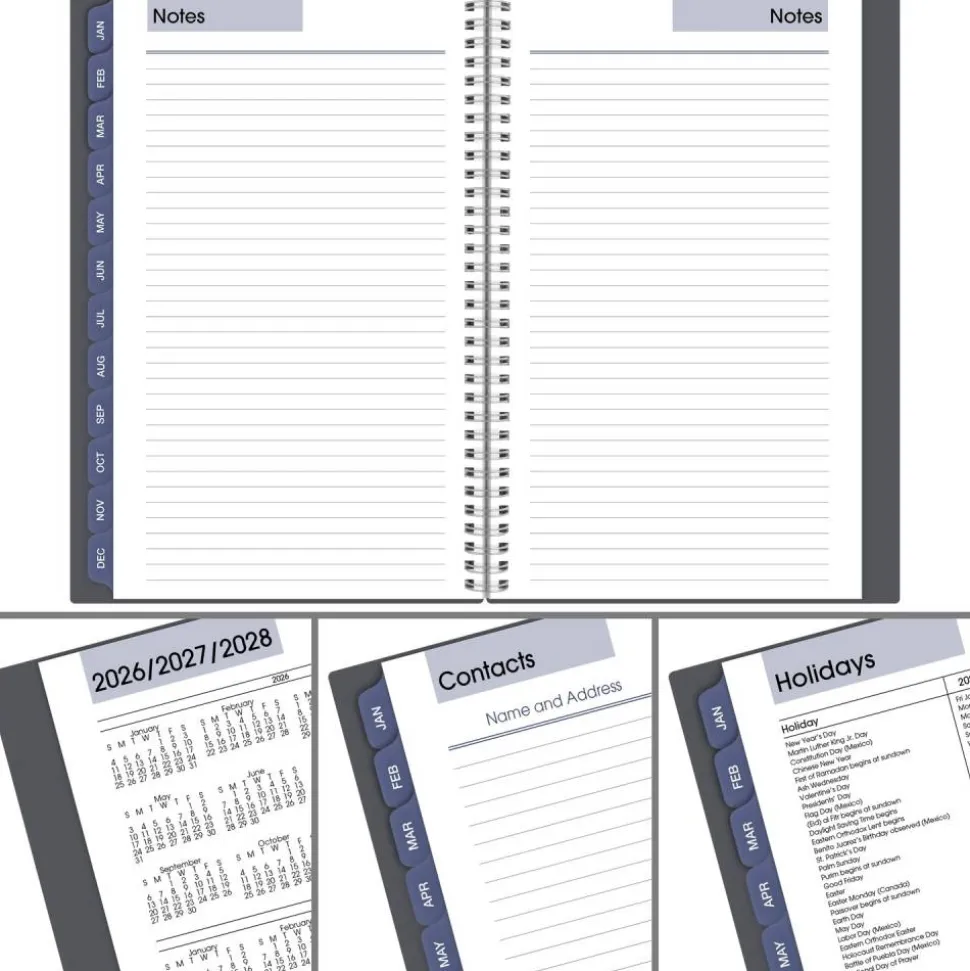 AT-A-GLANCE DayMinder 2027 Weekly Monthly Planner, Gray, Small, 5" x 8"