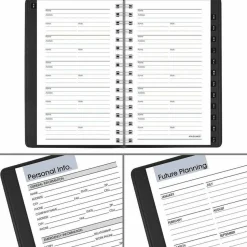 AT-A-GLANCE DayMinder Weekly Pocket Appointment Book with Telephone/Address Section, 6 x 3.5, Black Cover, 12-Month (Jan to Dec): 2027, 2027 Calendar