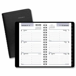 AT-A-GLANCE DayMinder Weekly Pocket Appointment Book with Telephone/Address Section, 6 x 3.5, Black Cover, 12-Month (Jan to Dec): 2027, 2027 Calendar