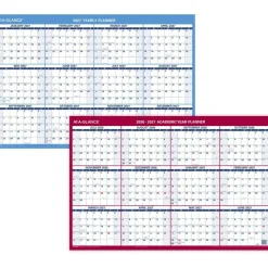 AT-A-GLANCE Horizontal Reversible Erasable Academic and Regular Year 2026-2027 Wall Calendar, Large, 36" x 24"