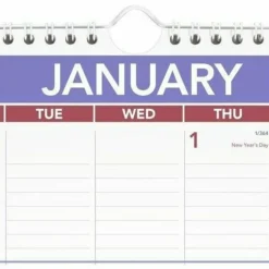 AT-A-GLANCE Monthly Wall Calendar with Ruled Daily Blocks, 12 x 17, White Sheets, 12-Month (Jan to Dec): 2027, 2027 Calendar