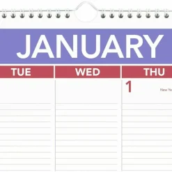 AT-A-GLANCE Monthly Wall Calendar with Ruled Daily Blocks, 20 x 30, White Sheets, 12-Month (Jan to Dec): 2027, 2027 Calendar