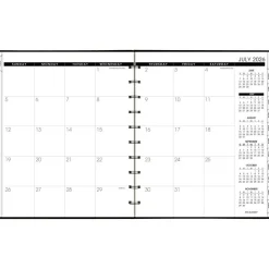 AT-A-GLANCE Move-A-Page Academic 2026-2027 Weekly Monthly Appointment Book Planner, Black, Large, 9