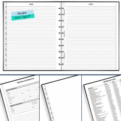 AT-A-GLANCE Move-A-Page Academic 2026-2027 Weekly Monthly Appointment Book Planner, Black, Large, 9