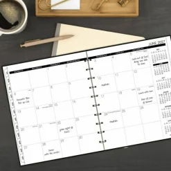 AT-A-GLANCE Move-A-Page Academic 2026-2027 Weekly Monthly Appointment Book Planner, Black, Large, 9