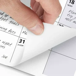 AT-A-GLANCE QuickNotes Desk/Wall Calendar, 3-Hole Punched, 11 x 8, White/Blue/Yellow Sheets, 12-Month (Jan to Dec): 2027, 2027 Calendar