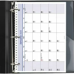 AT-A-GLANCE QuickNotes Desk/Wall Calendar, 3-Hole Punched, 11 x 8, White/Blue/Yellow Sheets, 12-Month (Jan to Dec): 2027, 2027 Calendar