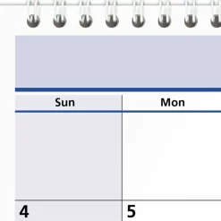 AT-A-GLANCE QuickNotes Desk/Wall Calendar, 3-Hole Punched, 11 x 8, White/Blue/Yellow Sheets, 12-Month (Jan to Dec): 2027, 2027 Calendar