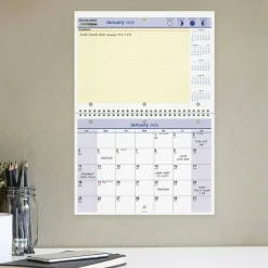 AT-A-GLANCE QuickNotes Desk/Wall Calendar, 3-Hole Punched, 11 x 8, White/Blue/Yellow Sheets, 12-Month (Jan to Dec): 2027, 2027 Calendar