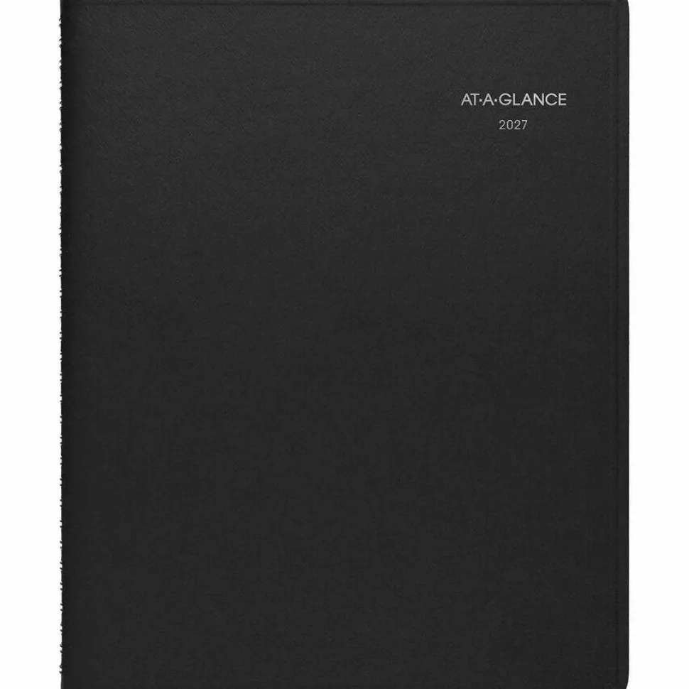 AT-A-GLANCE QuickNotes Monthly Planner, 11 x 8.25, Black Cover, 12-Month (Jan to Dec): 2027, 2027 Calendar