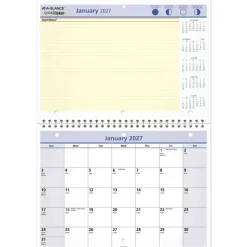 AT-A-GLANCE QuickNotes 2027 Monthly Desk Wall Calendar, Small, 11" x 8"