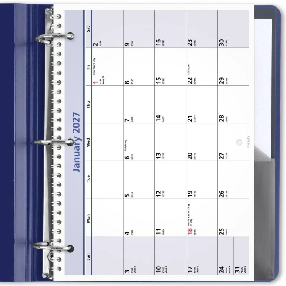 AT-A-GLANCE QuickNotes 2027 Monthly Desk Wall Calendar, Small, 11" x 8"