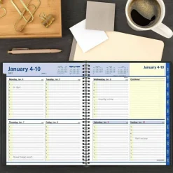 AT-A-GLANCE QuickNotes Weekly Block Format Appointment Book, 10 x 8, Black Cover, 12-Month (Jan to Dec): 2027, 2027 Calendar